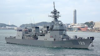 [4K]海上自衛隊護衛艦しらぬい 関門東航 DD-120 JS SHIRANUI - JMSDF Asahi class destroyer - Oct, 2020