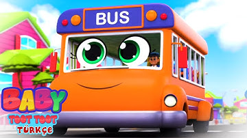 Otobüsteki tekerlekler | Okul öncesi videolar | Baby Toot Toot Türkçe | Çocuklar için şiirler