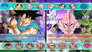 Goku (End of Z) vs DBZ Main Villains Team  - Dragon Ball Z Budokai Tenkaichi 3\/4