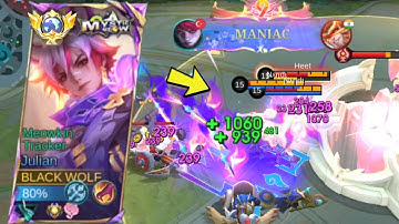 WTF DAMAGE!! Global No.1 Julian Best Build & Emblem 2025 ~ MLBB