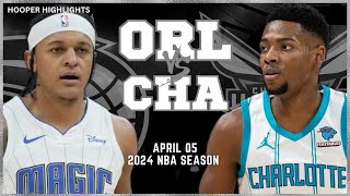 Orlando Magic vs Charlotte Hornets Full Game Highlights | Apr 5 | 2024 NBA Season