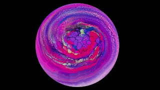 350 Fluid Art Radial & Sheleeart Bloom #fluidartist #art  #artstyle @kreationsbykristey