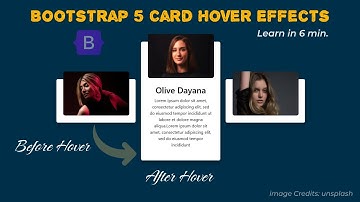 Modern Bootstrap 5 Card Hover Effects | Responsive Profile Cards Design with Animation!