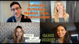 Rachel Zegler, Madelyn Cline, & Katherine McNamara play GAME NIGHT: Happy Sad Confused