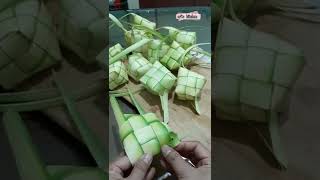 Cara mudah membuat ketupat dari janur #ketupatlebaran #ketupat #janurkuning