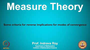 mod08lec55 - Some criteria for reverse implications for modes of convergence