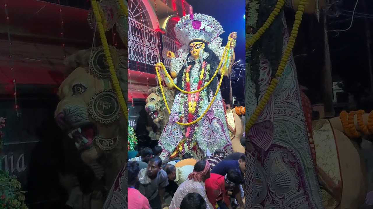 krishnanagar jagadhatri puja | jagadhatri ma | puja #short #beautiful ...
