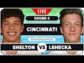 SHELTON vs LEHECKA • ATP Cincinnati 2025 • LIVE Tennis Watchalong