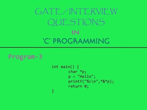 Program-3 | GATE/Interview Question in 'C' Programming