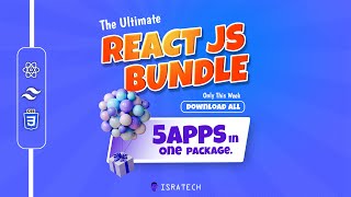 🎊The Ultimate React JS BIG BUNDLE | 5 Apps in One package.