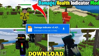 How to download Damage/Health Indicator Mod for Minecraft pe | Damage indicator Mod Mcpe | screenshot 5