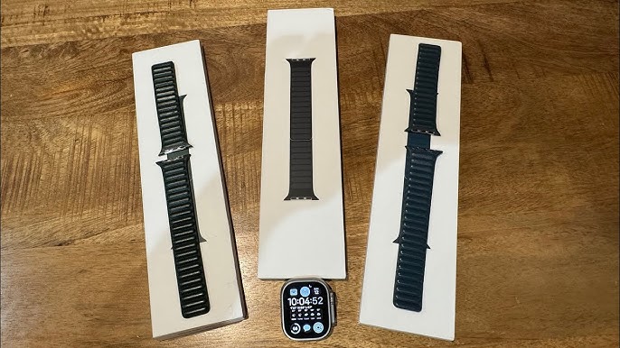 Apple ink Leather Link Band M/L for my Apple Watch ULTRA | unboxing, review  - YouTube