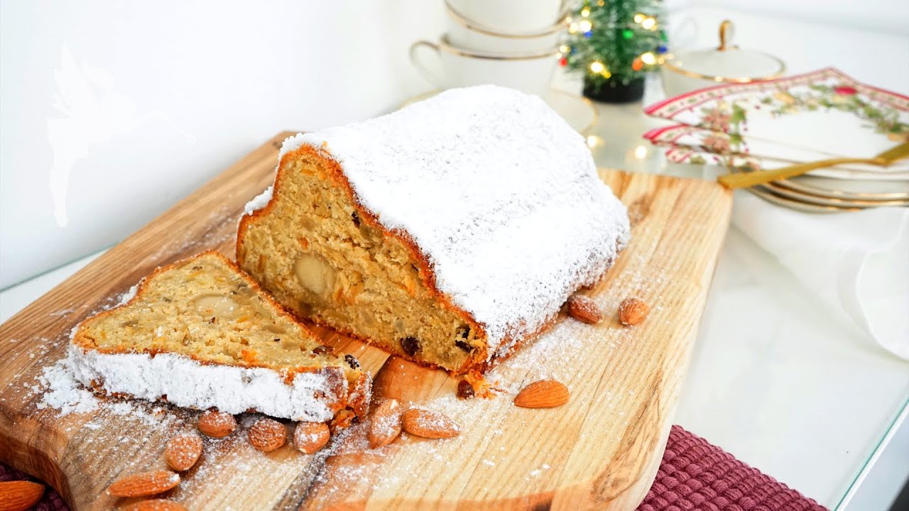 Klassischer Stollen mit Marzipan, ohne Lagerzeit - Marzipanstollen ...