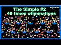 The simple #2 -40 times eliminations- ~200 countries marble race #24~ in Algodoo | Marble Factory