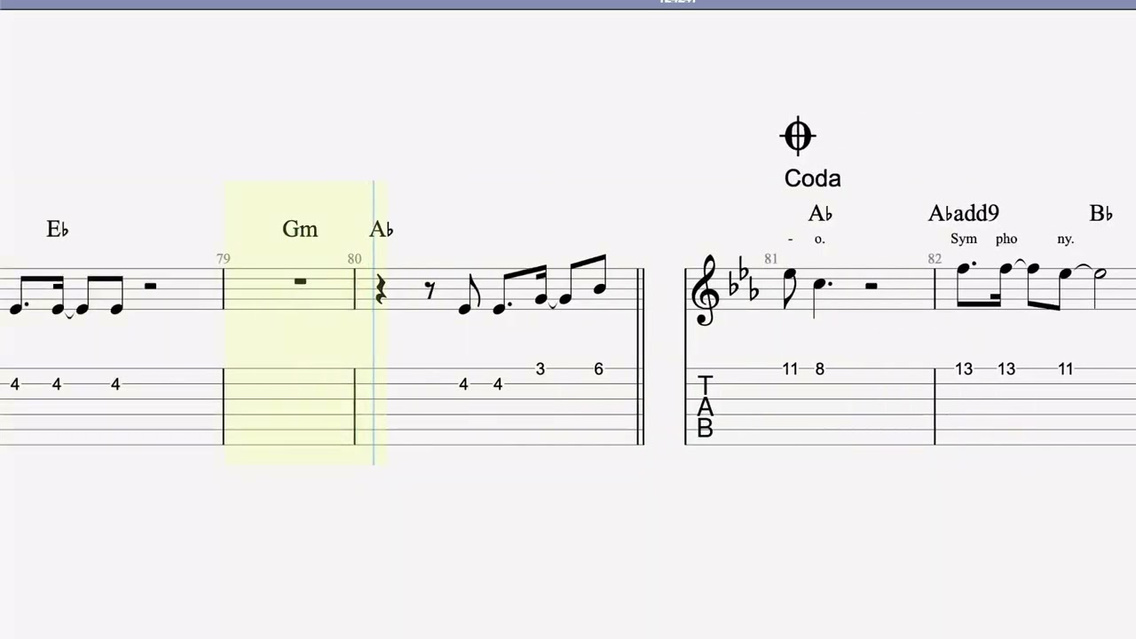 Symphony (featuring Zara Larsson) by Clean Bandit - Easy guitar tutorials with backing track
