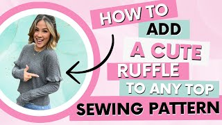 Adding A Flirty Ruffle To Your Top - Easy Diy Tutorial!