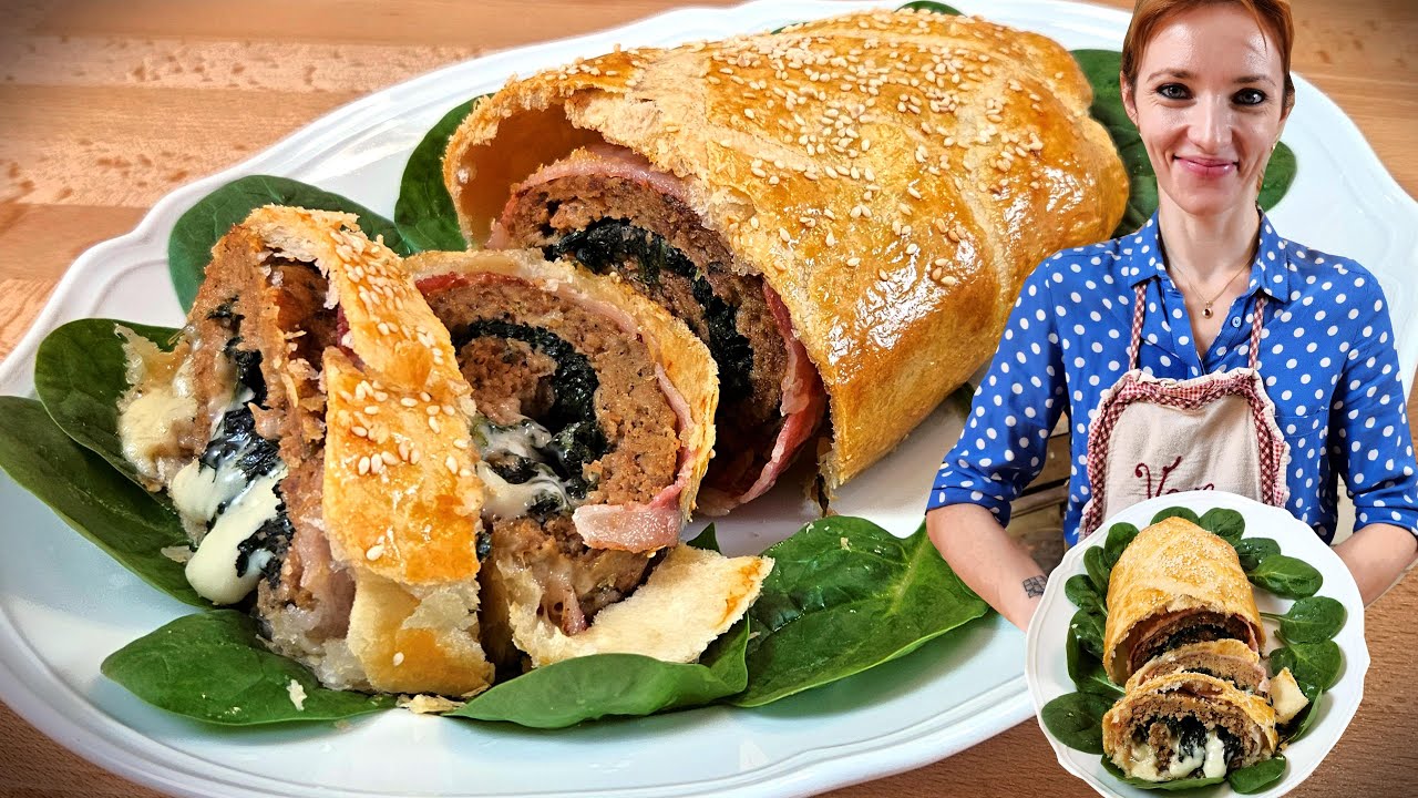 Plnená MÄSOVÁ ROLÁDA v lístkovom ceste! Chrumkavá pochúťka na Váš stôl :)