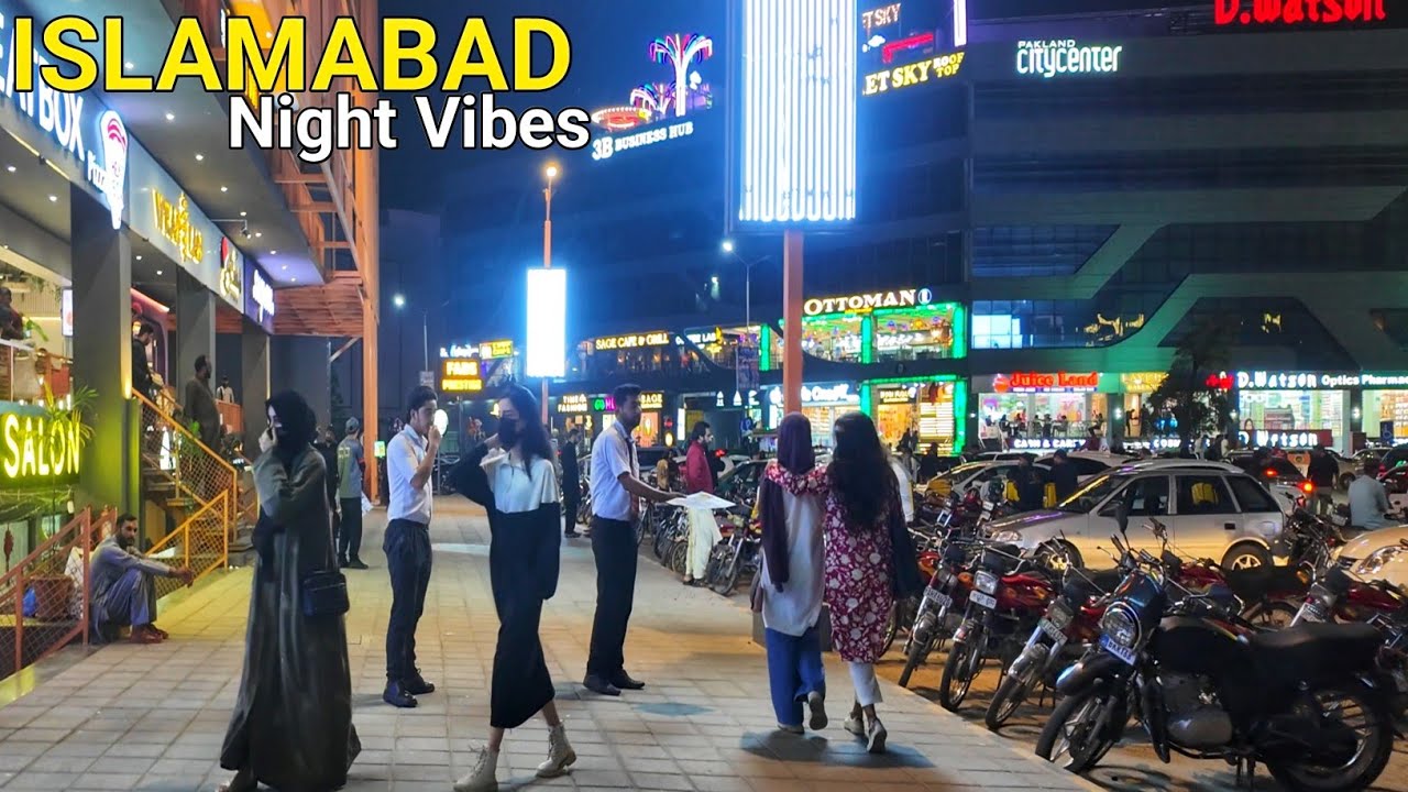 🇵🇰 Islamabad 4K Night Walk | I-8 Markaz Walking Tour Through Lights, Cafés & City Vibes of Pakistan