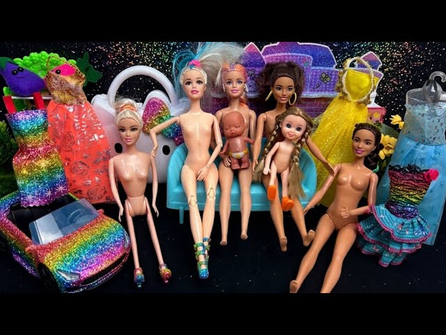 10 Minutes Satisfying with Unboxing Barbie Princess Wardrobe