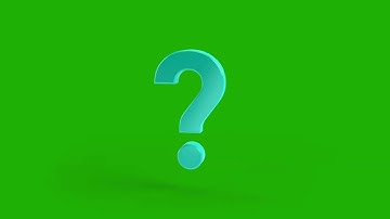 3D Question mark  animation, Question icon animation green screen footage | 4K footages