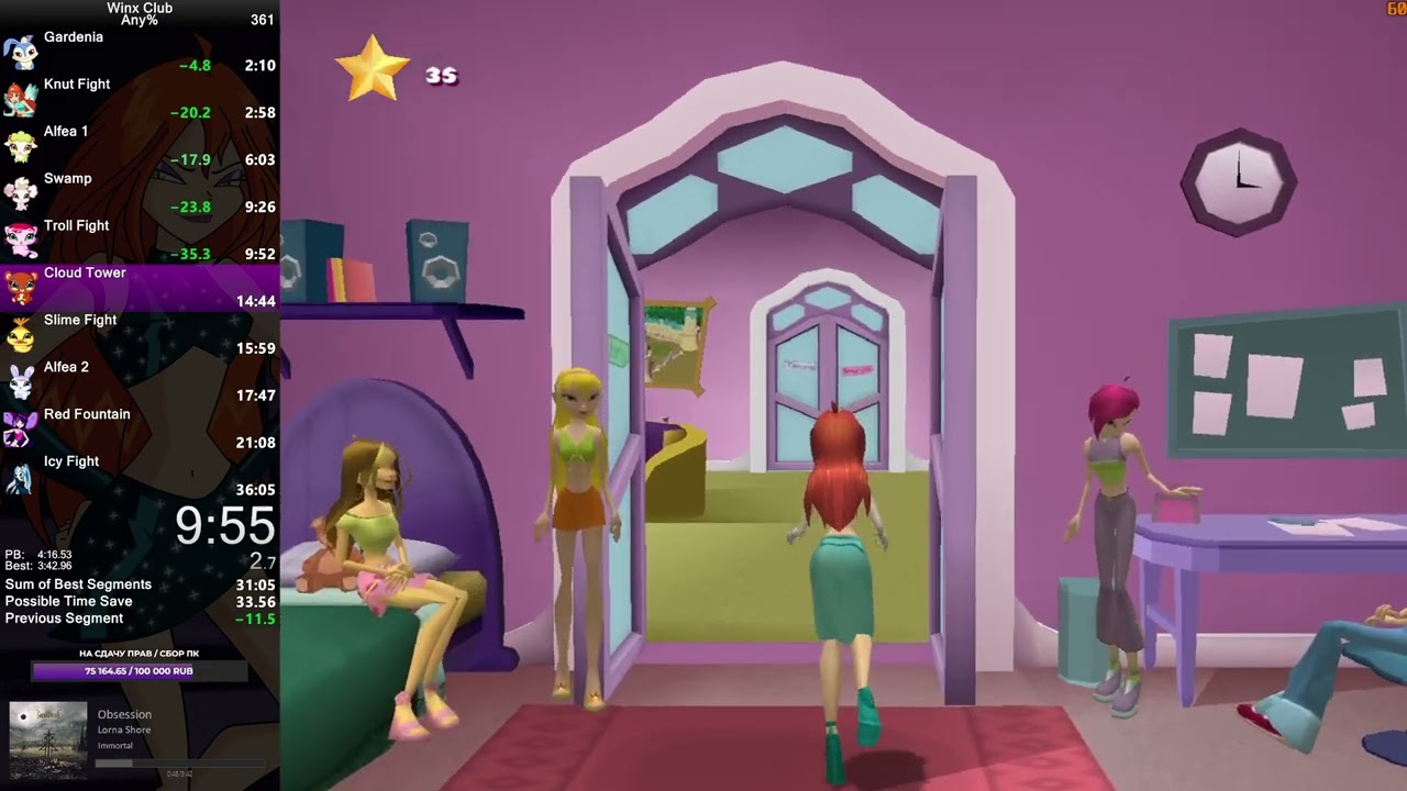 Winx Club [PC] Any% Speedrun - [LRT] 31:27 [RTA] - 32:09