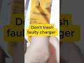 Don't trash faulty charger, repair at home #how #diy #repair #ai #viralshort #experiment #electronic