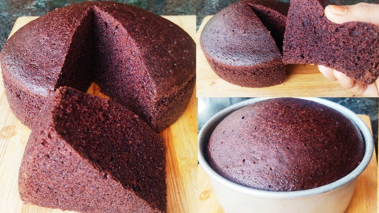 Lock Down chocolate sponge cake in blender /chocolate sponge cake