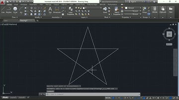 Making Star using AutoCad