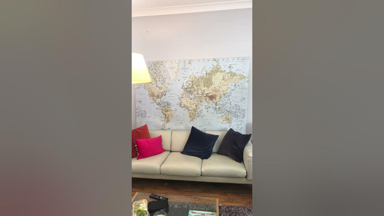 IKEA World map canvas instructions YouTube