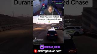 TRACKHAWK TAKES HELLCAT DURANGO ONA CHASE !  👮 #viral #twitch #gaming #racing #funny #hellcat