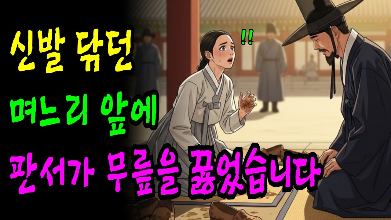 명절 아침 며느리를 멍석에 무릎 꿇린 시어머니, 판서가 대신 무릎을 꿇었습니다 ｜조선 야담 | 옛날이야기 | 야담 | 오디오북 | 수면동화 | 민담 | 감동