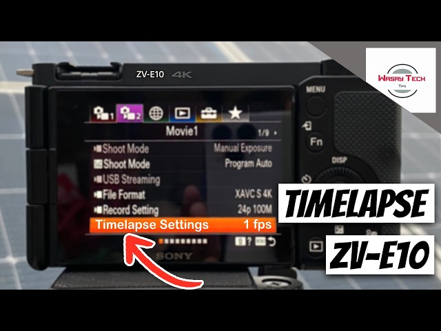 How to Shoot Timelapse with Sony ZV E10 | How to Record Timelapse
