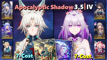 [HSR] Apocalyptic Shadow 3.5 | E0S1 Feixiao x S0 Sunday Hypercarry + Castorice True DMG | F2P Teams