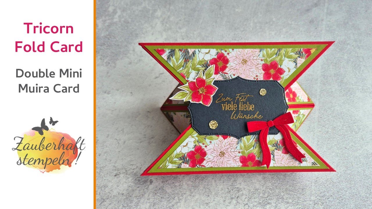 Tricorn Fold Card | 🎄 Weihnachtskarte 2025 | Double Mini Muira | WEIHNACHTSTRADITIONEN | Stampin' Up