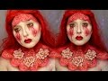 Red Queen of Bleeding Hearts Makeup Tutorial | Jordan Hanz