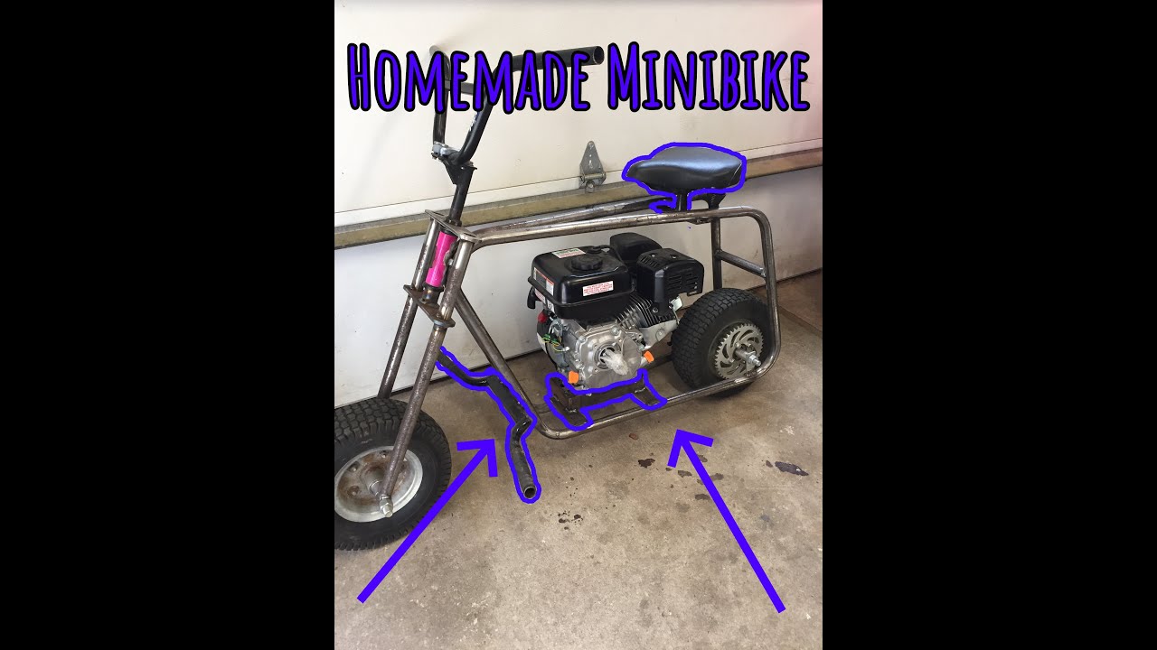 Homemade MiniBike Motor Mount and Seat YouTube
