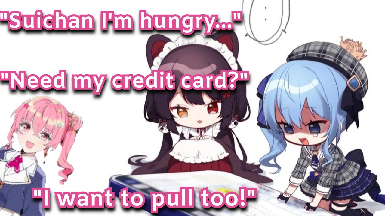 Hungry Anemachi vs Suisei's Gacha luck【Hoshimachi Suisei X Inui Toko】【Hololive/ Nijisanji】【Eng Sub】