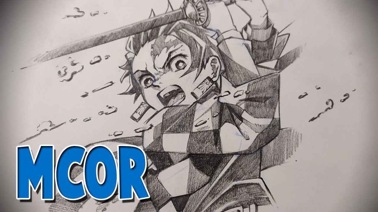 Tanjiro Kimetsu no yaiba - Dibujo a lapiz - thptnganamst.edu.vn