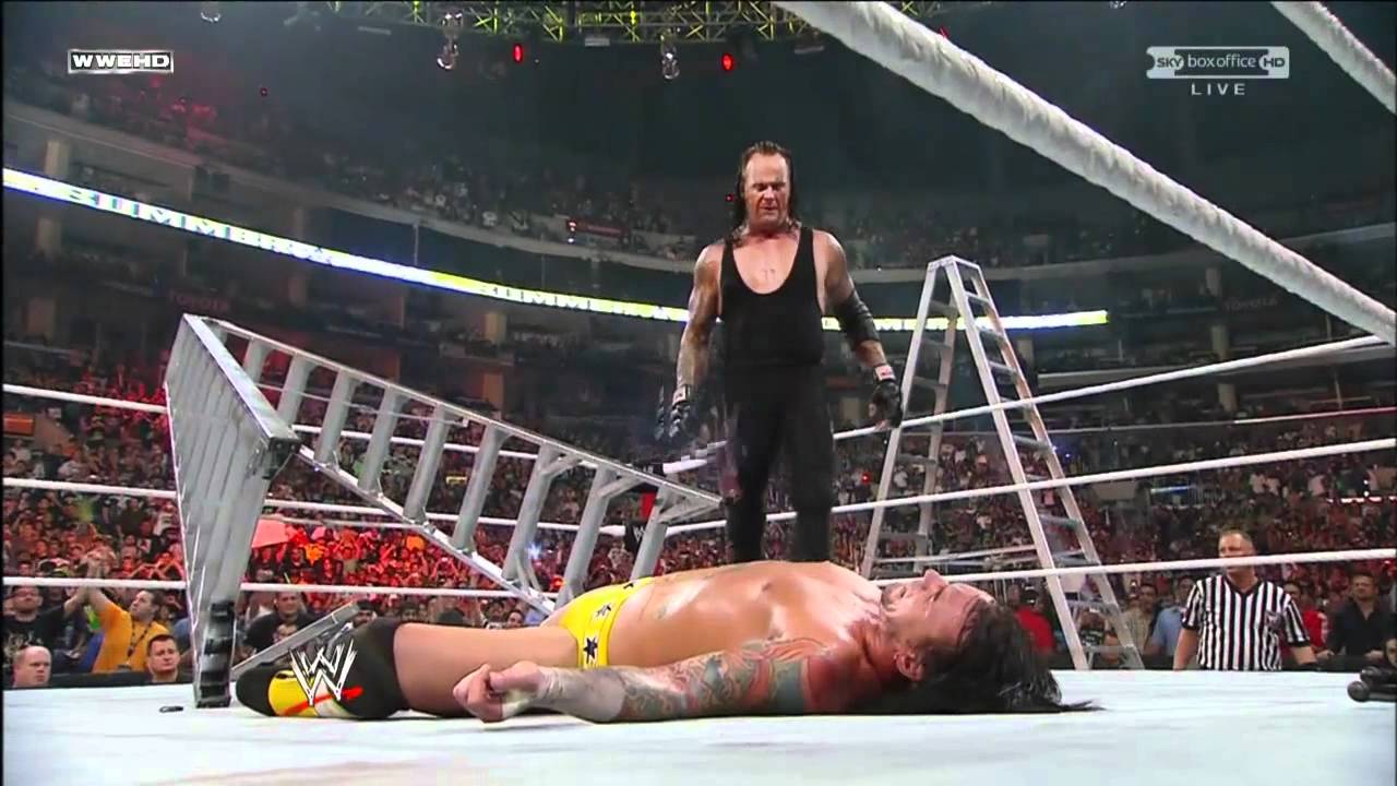Undertaker ChokeSlams CM Punk at SummerSlam 2009 [HD] YouTube