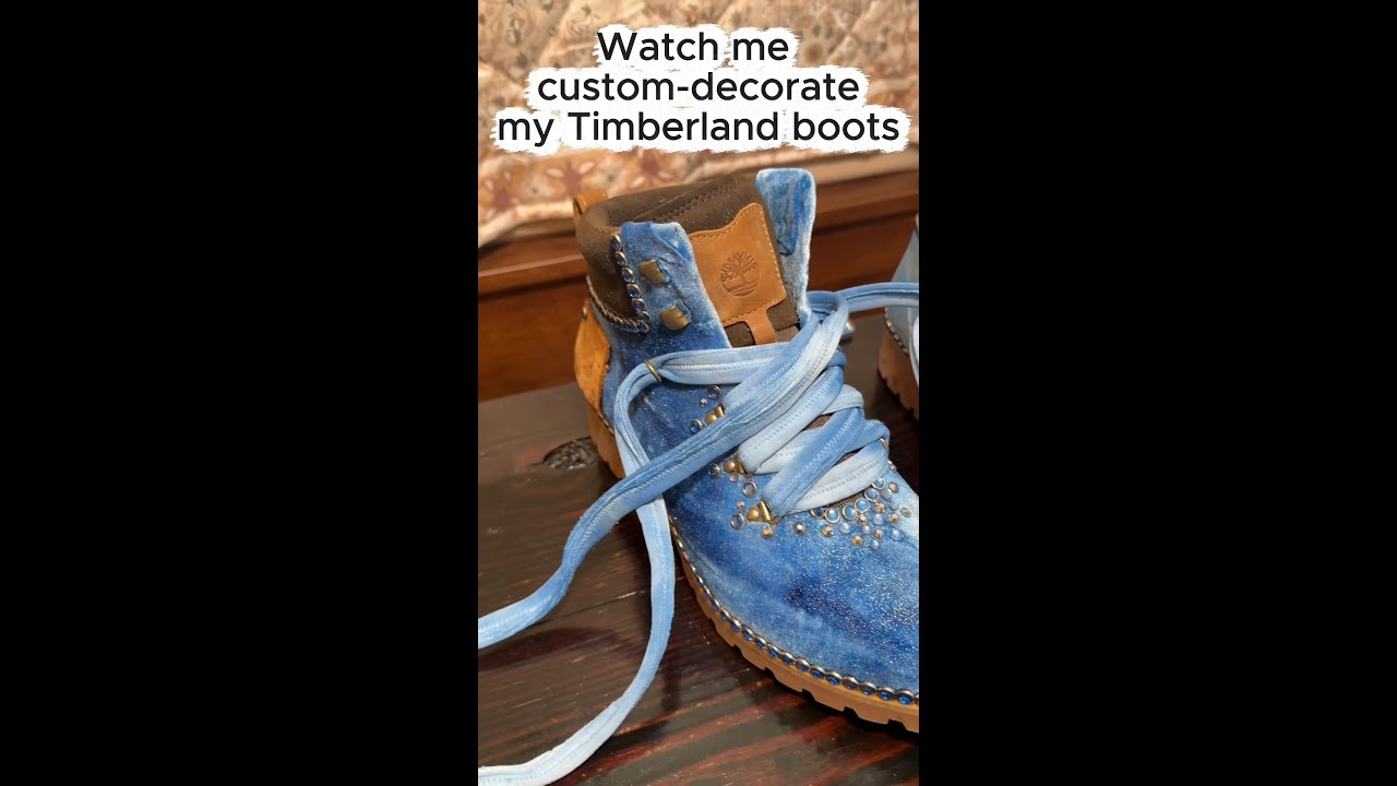 Watch me decorate my Timberland boots