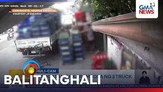 2, sugatan sa karambola ng 3 truck at isang tricycle | Balitanghali