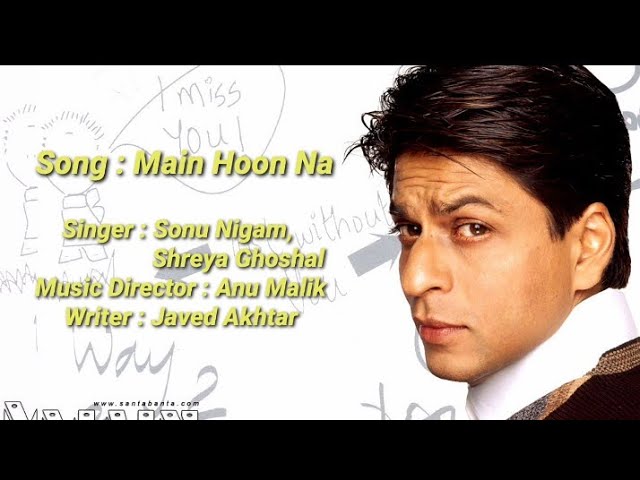 Kiska Hai Ye Tumko Intezar Lyrics - Main Hoon Na (Title Song)