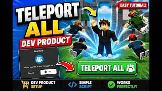 How to Make a Teleport All Developer Product in Roblox Studio (2026) | Easy Tutorial