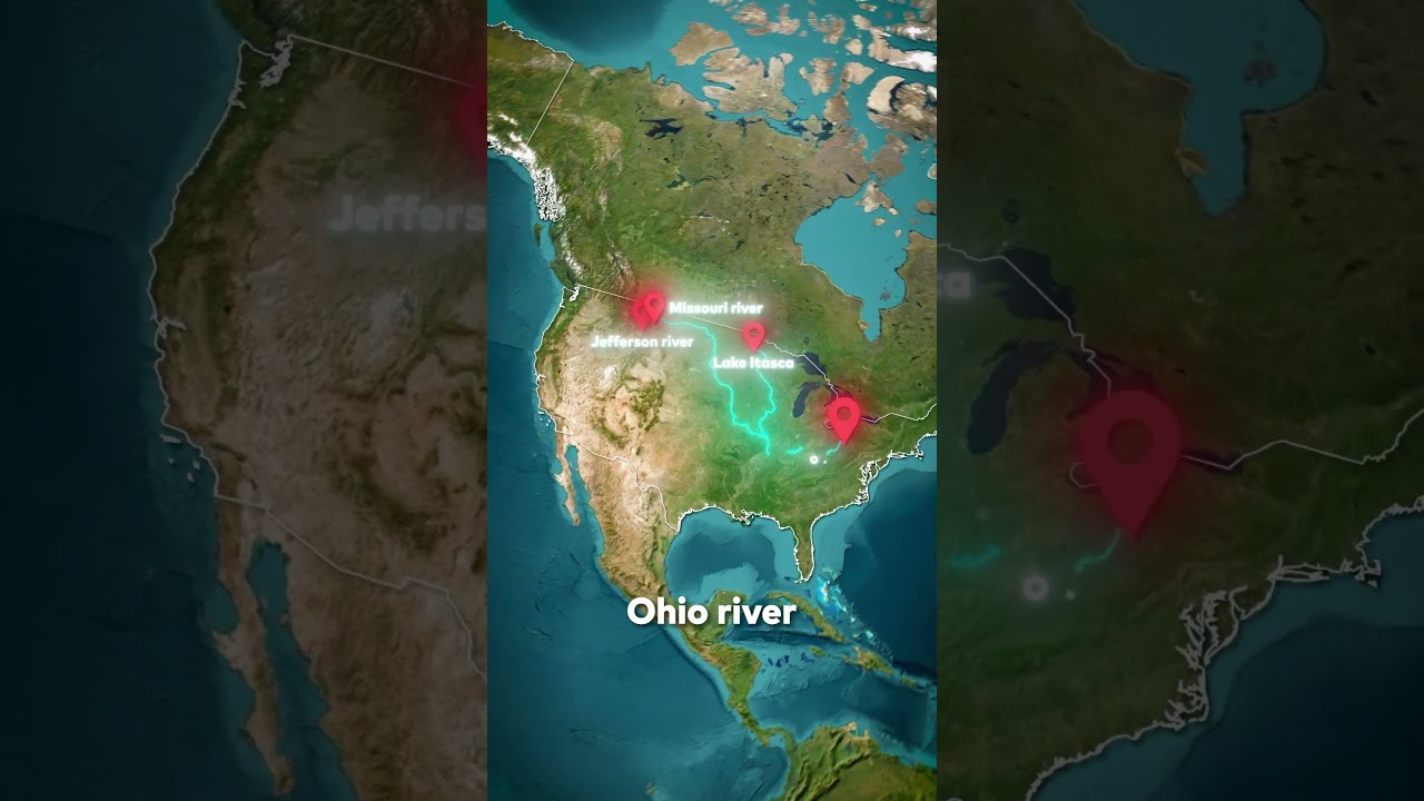 🇺🇸 The Longest River in the USA 🌊 Mississippi River🚤