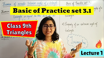 Class 9th Chap 3 Triangles || Basic of Practice set 3.1 || Geometry || Maharashtra board || Lec 1