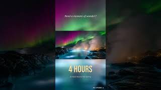 Iceland Aurora Hot Spring • 4 HOURS Loop #shorts