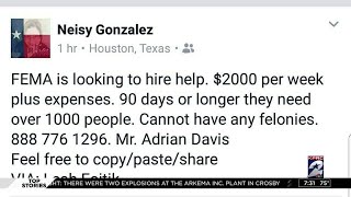 Social media posts claim FEMA is hiring but is it true