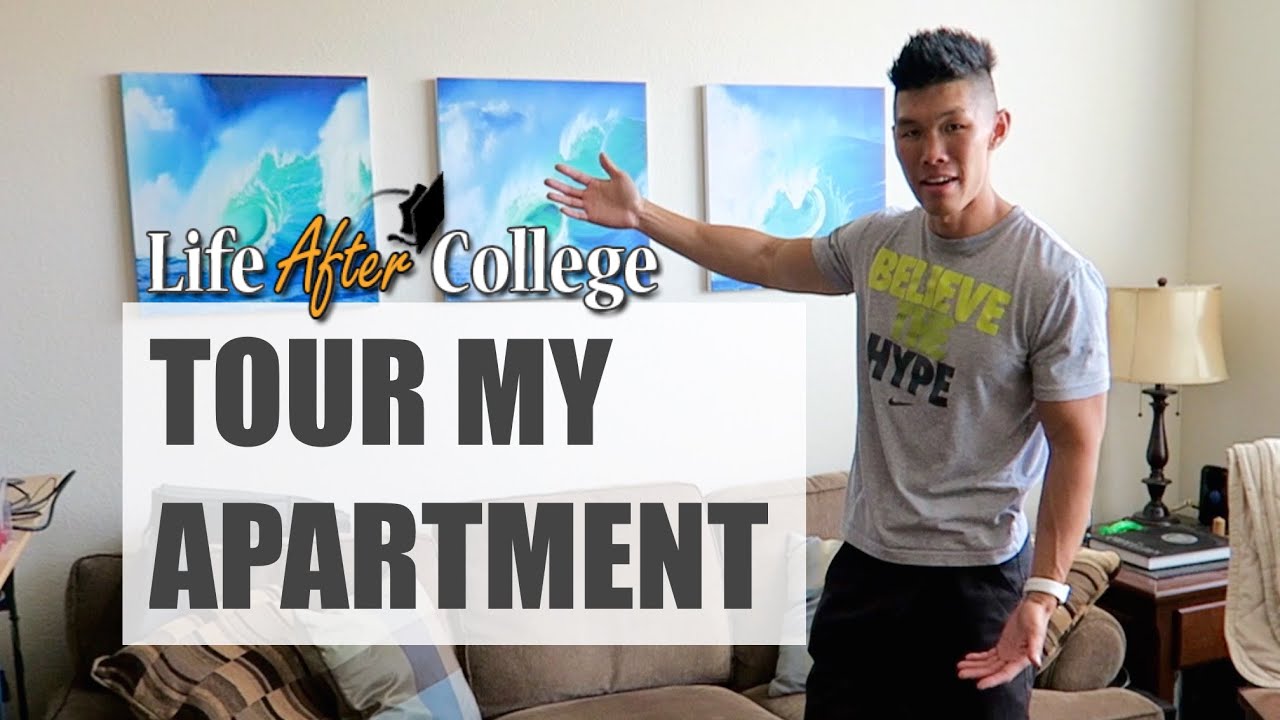 GUY'S APARTMENT ROOM TOUR Life After College Ep. 423 YouTube