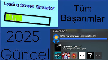 Loading Screen Simulator Bütün Başarımlar||Rehber