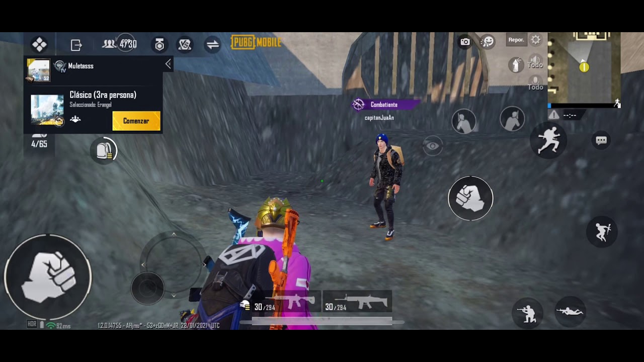 Bug de pub g mobile en parque  de batalla